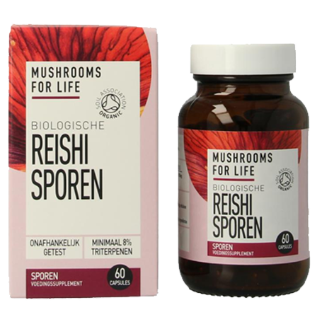 Mushrooms4life <BR> Reishi Sporen <BR> 60 Capsules