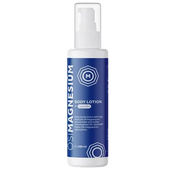 Magnesium bodylotion OptiMSM – Hydratatie en spierondersteuning met Zechstein magnesium en natuurlijke ingrediënten van OsiMagnesium.