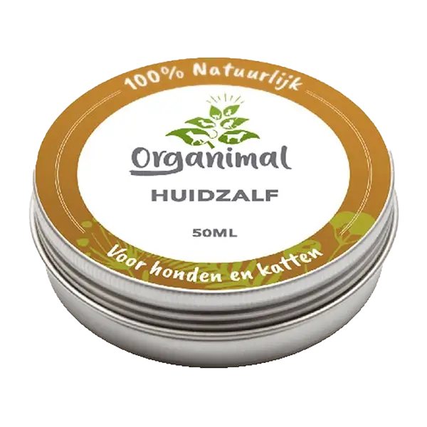 Honden Huidzalf Organimal – Natuurlijk herstel voor huidproblemen, met shea butter, neemolie en vitamine E, geschikt voor alle honden.