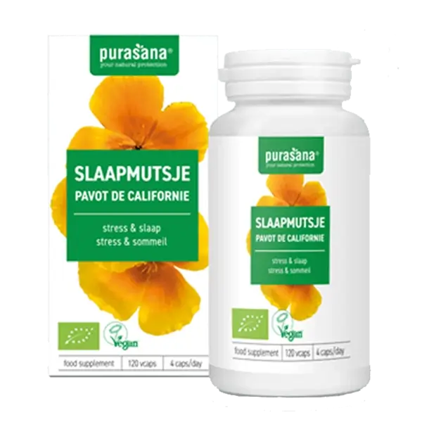 Slaapmutsje capsules Purasana – Natuurlijk supplement voor mentale gezondheid en slaap ondersteuning