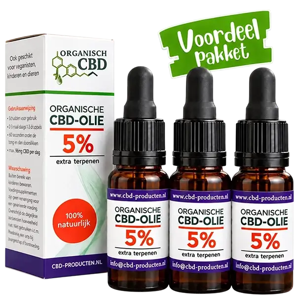 Voordeelpakket cbd olie 5% 500 mg per 10 ml