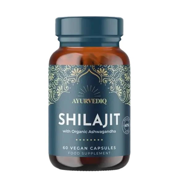 Biologische Shilajit – Krachtige combinatie van Shilajit en ashwagandha voor energie en balans.