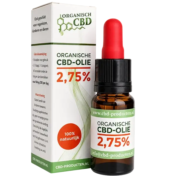 CBD Olie 2,75% – Organische Breed Spectrum Ondersteuning geschikt voor kinderen, volwassen en huisdieren