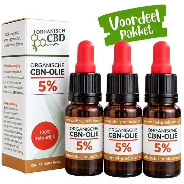 voordeel pakket cbn olie 5% 500 mg CBN per 10 ml
