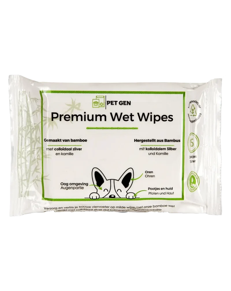 Oren hond schoonmaken met Pet-Gen premium wet wipes van TraumaPet – zachte en effectieve verzorging