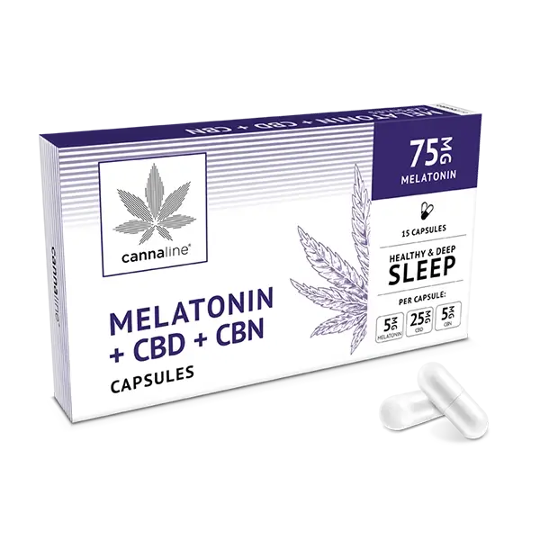 Melatonine + CBD – Cannaline capsules voor slaap en ontspanning