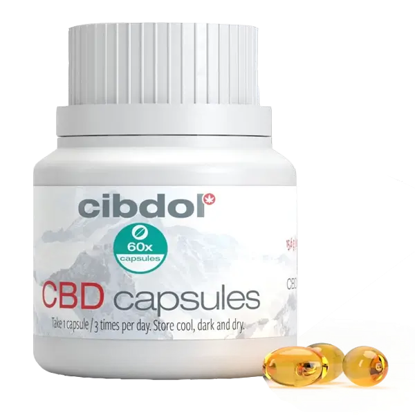 Capsules CBD – Hoogwaardige softgelcapsules van Cibdol voor een natuurlijke ondersteuning van je welzijn. Ontdek de voordelen van full-spectrum CBD