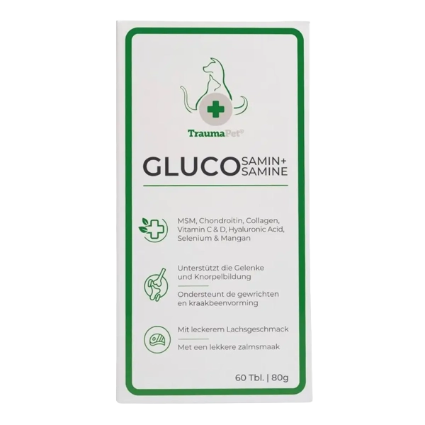 TraumaPet Glucosamine+ Hond en Kat 60 tabletten