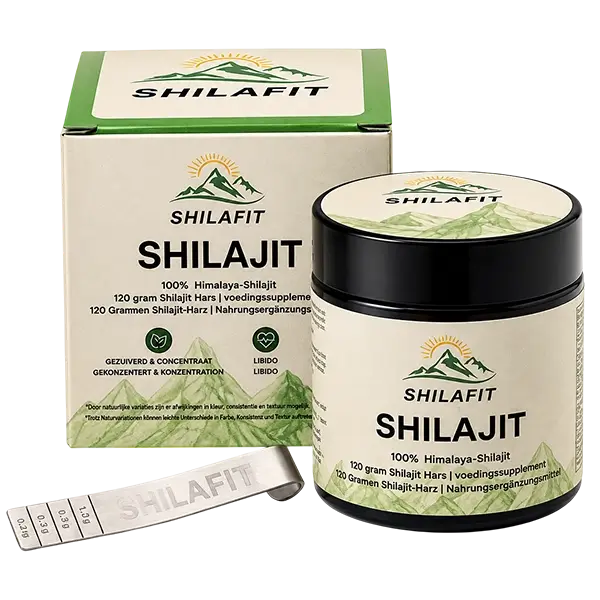 Shilajit Resin Shilafit 120 gram met metalen doseerlepel
