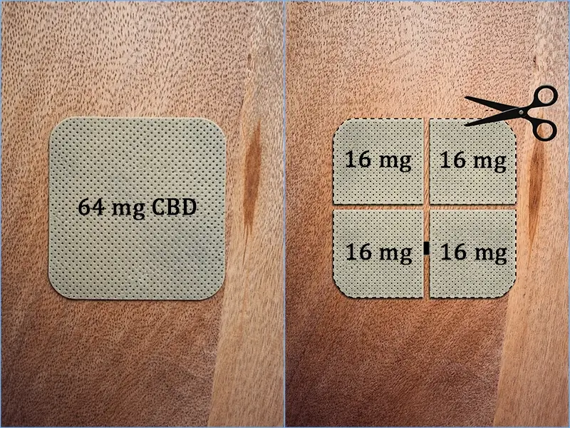 CBD pleisters knippen