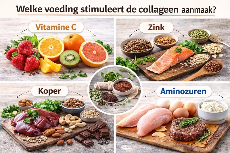 Welke voeding stimuleert de collageenaanmaak