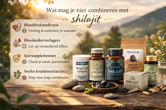 Wat mag je niet combineren met shilajit