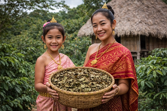Gedroogde zuurzak of Graviola bladeren worden veel gebruikt om gezondheidsredenen