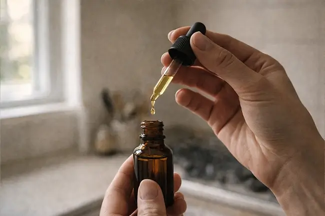 Vergelijking van CBD capsules en CBD olie flesjes naast elkaar op een lichte achtergrond