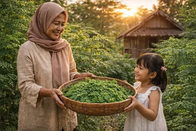 moringa oleifera boom, herkomst en traditioneel gebruik van moringa