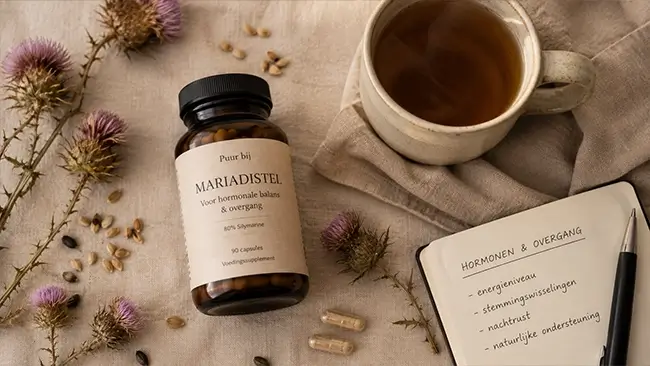 Mariadistel supplementen voor hormonen en overgang naast thee