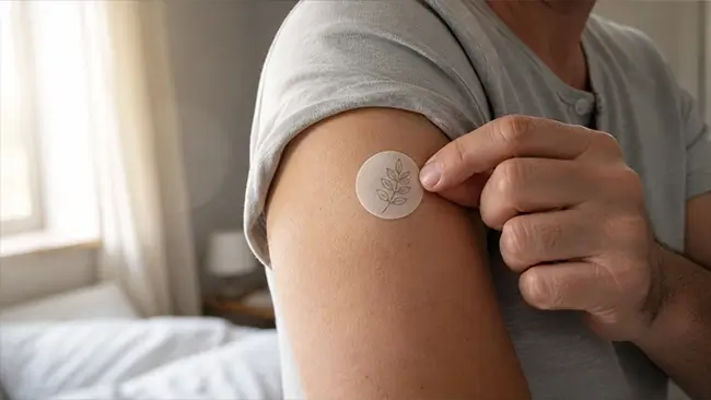 Slaappleisters werken transdermaal via de huid voor een rustige nacht