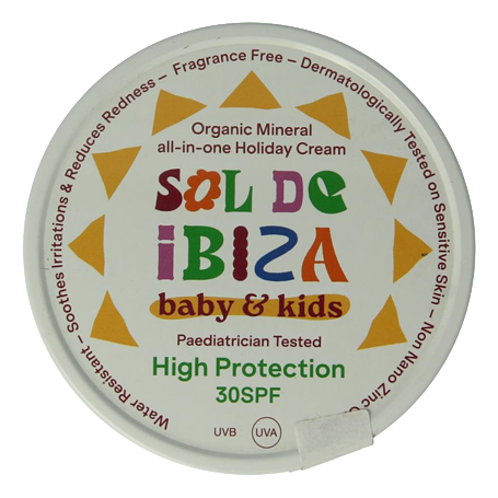 Sol de Ibiza Baby & Kids SPF30 minerale zonnecrème 100 g