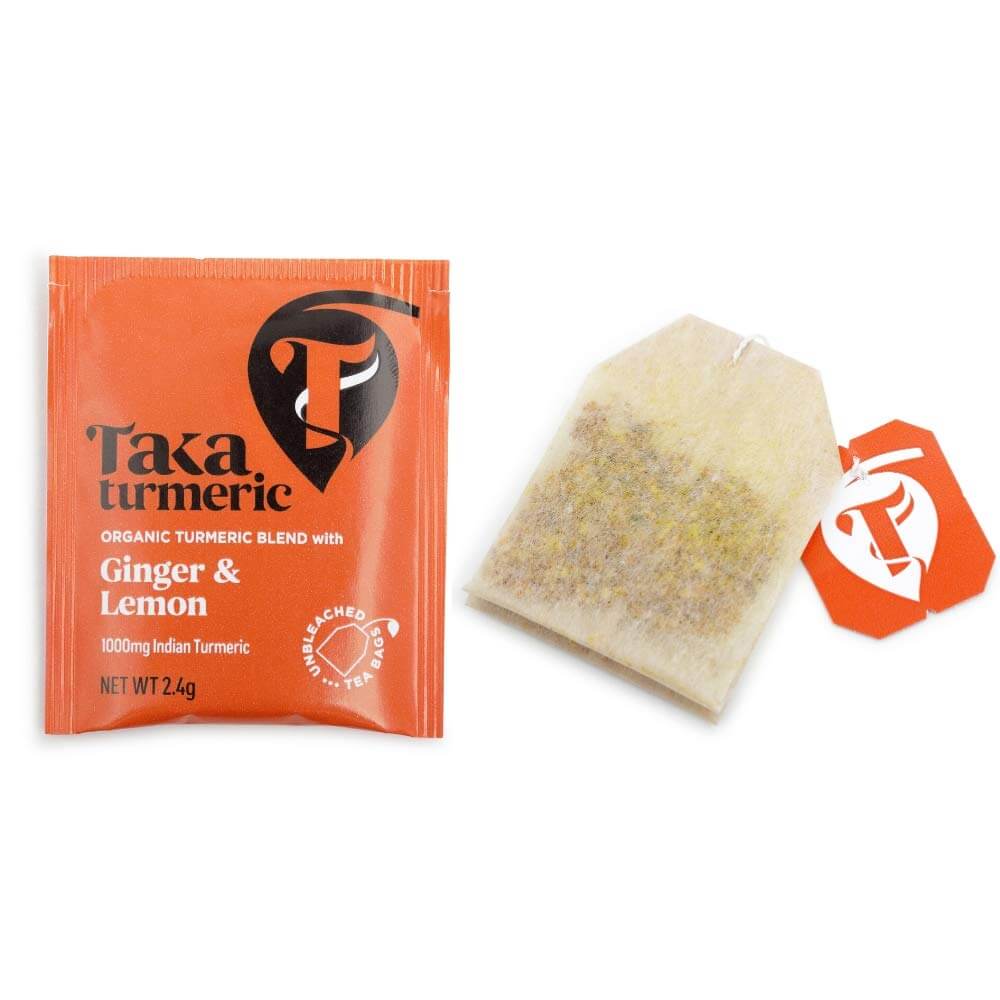 Bio Kurkuma thee <BR> Ginger & Lemon <BR> Taka Turmeric - Afbeelding 2