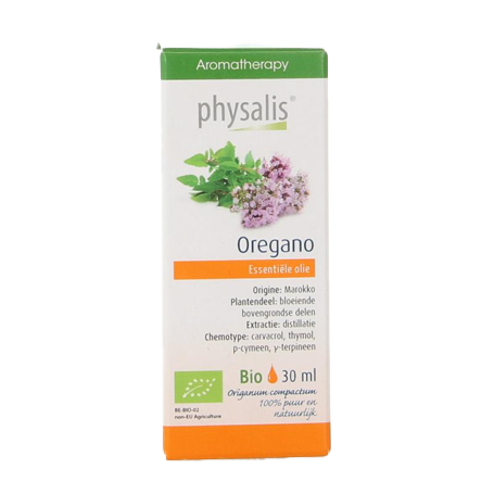 Physalis <BR> Biologische Oregano Olie <BR> 30ml