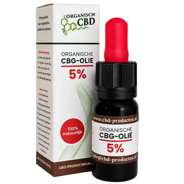 Organisch CBG olie <br> 5% (500 mg) <br> 10ml