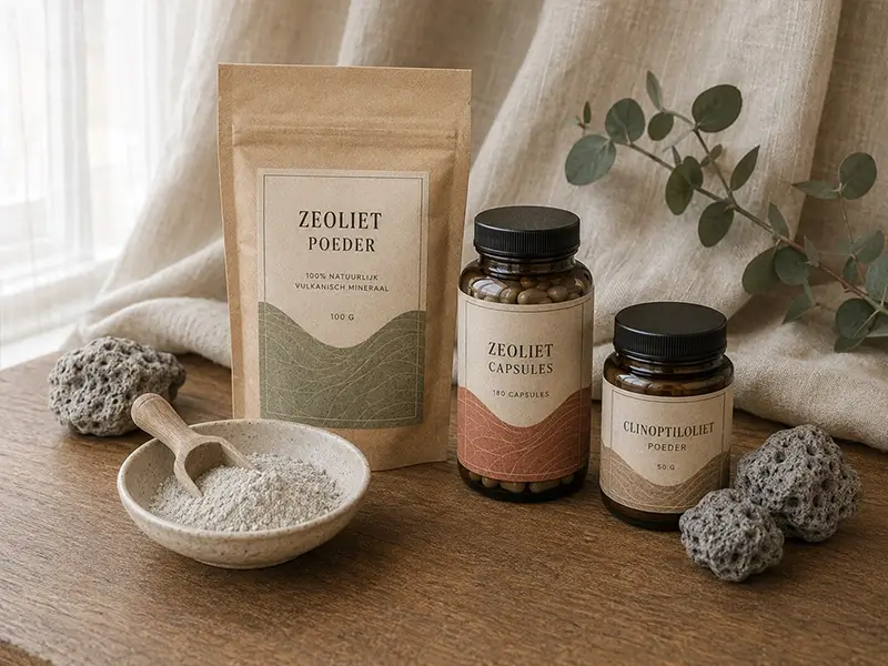 Zeoliet poeder en capsules