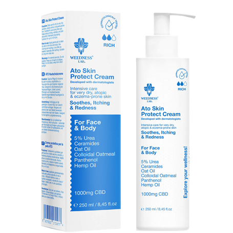 Weedness <BR> CBD crème gevoelige huid <BR> 250 ml