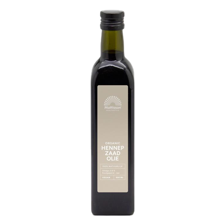 Mattisson <BR> Biologische hennepzaadolie <BR> 500 ml