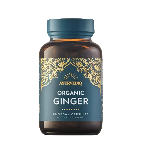 Ayurvediq <br> Biologische Gember <br> 60 Capsules