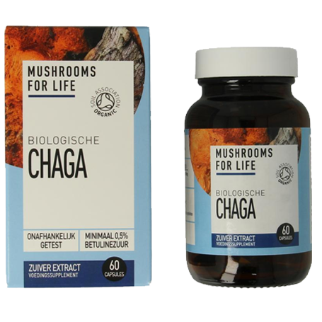 Mushrooms4life <BR> Chaga <BR> 60 Capsules