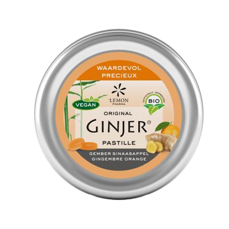 Lemon Pharma <BR> Biologische Gember pastilles <BR> 40 gram