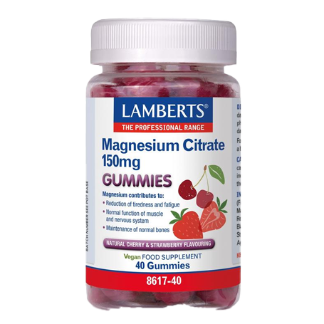 Lamberts <br> Magnesium Citraat <br> 40 Gummies