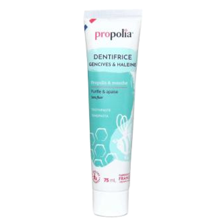 Propolia <BR> Tandpasta Propolis <BR> Fluoride Vrij!