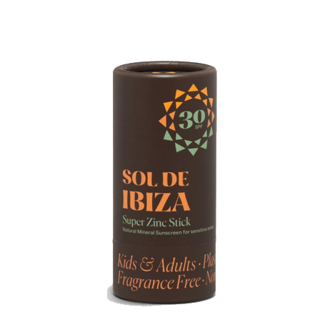Sol de Ibiza <br> zonnebrand stick SPF30 zink <br> 45 gram
