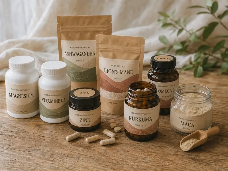 Natuurlijke supplementen: magnesium, vitamine D, zink en kurkuma