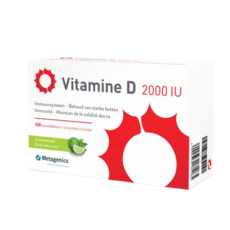 Metagenics <BR> Vitamine D 2000IU <BR> 168 kauwtabletten