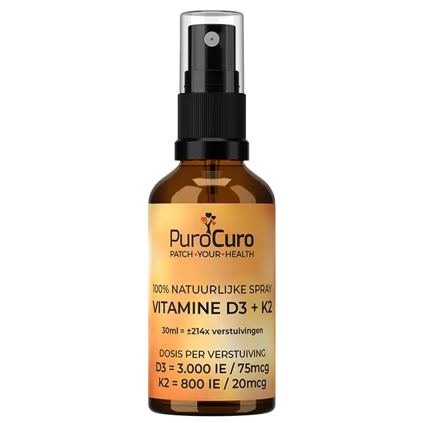 Vitamine D3 K2 <BR> 3000 IE en 20 mcg <BR> 214 verstuivingen