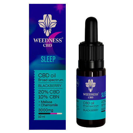 Weedness <BR> Slaap Olie <BR> 20%CBD, 10%CBN - 10ml