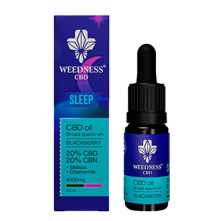 Weedness <BR> Slaap Olie <BR> 20%CBD, 20%CBN - 10ml
