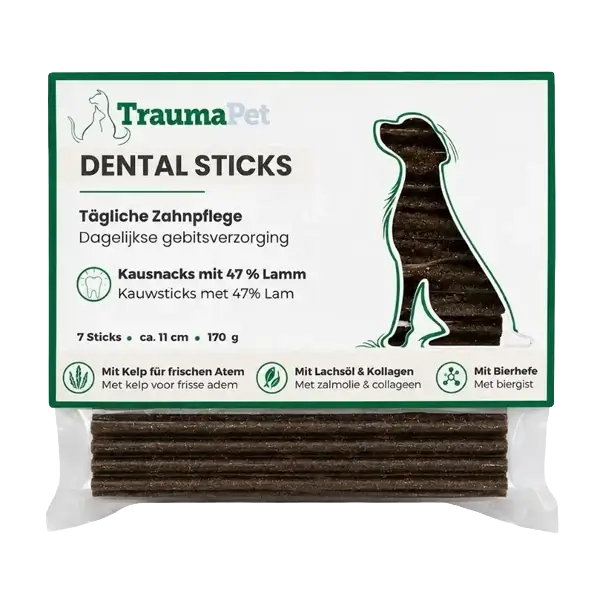 TraumaPet Dental Sticks Lam Hond 7 sticks 170 g
