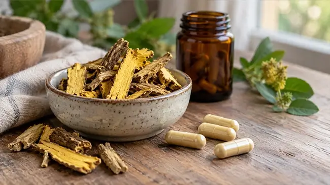 Wat is berberine met zuurbeswortel en capsules