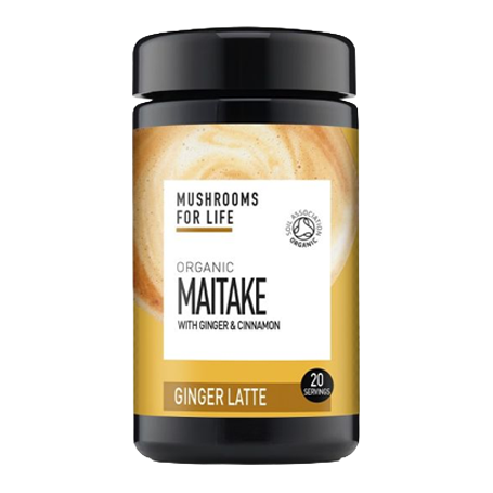 Mushrooms4Life Maitake Gember Latte Bio 110 gram