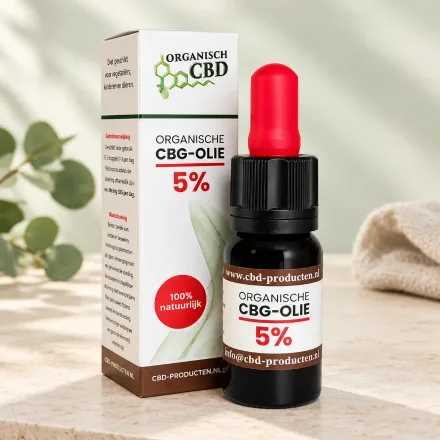 Flesje CBG olie met doosje en pipet