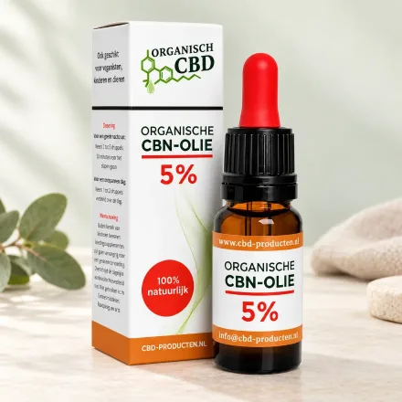Flesje CBN olie met doosje en pipet