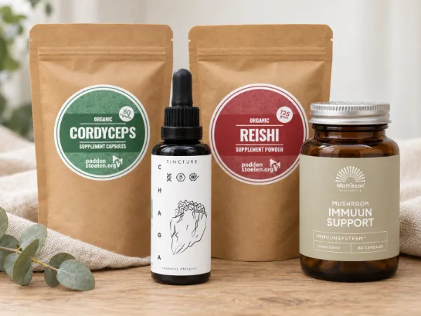 Lion’s Mane, Reishi en paddenstoelenextracten