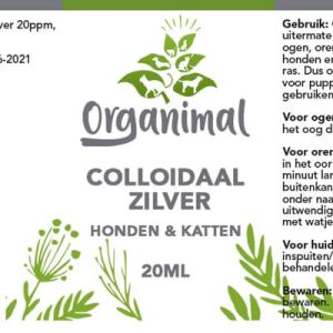 Collodiaal Zilver Organimal Honden Cbd Producten